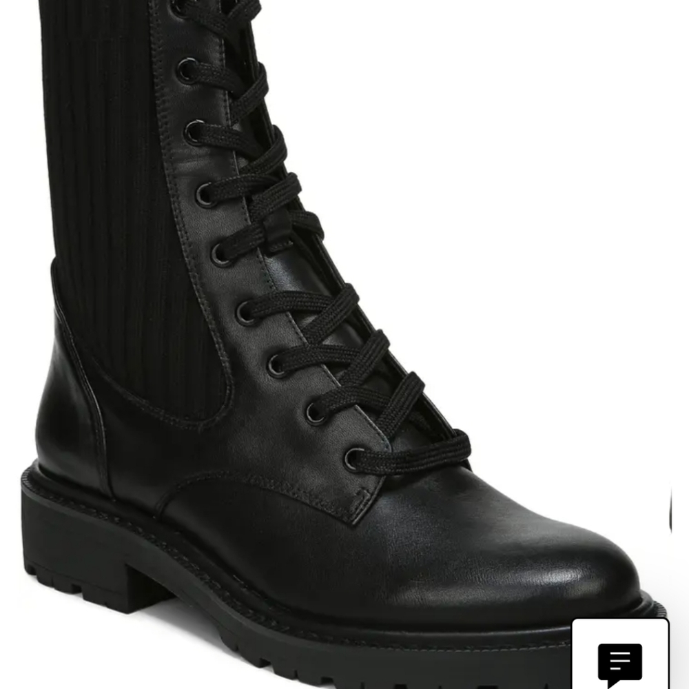 Lydell Mixed Media Combat Boot SAM EDELMAN - size 10